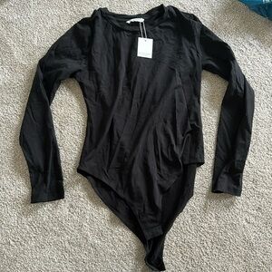 Black long sleeve bodysuit